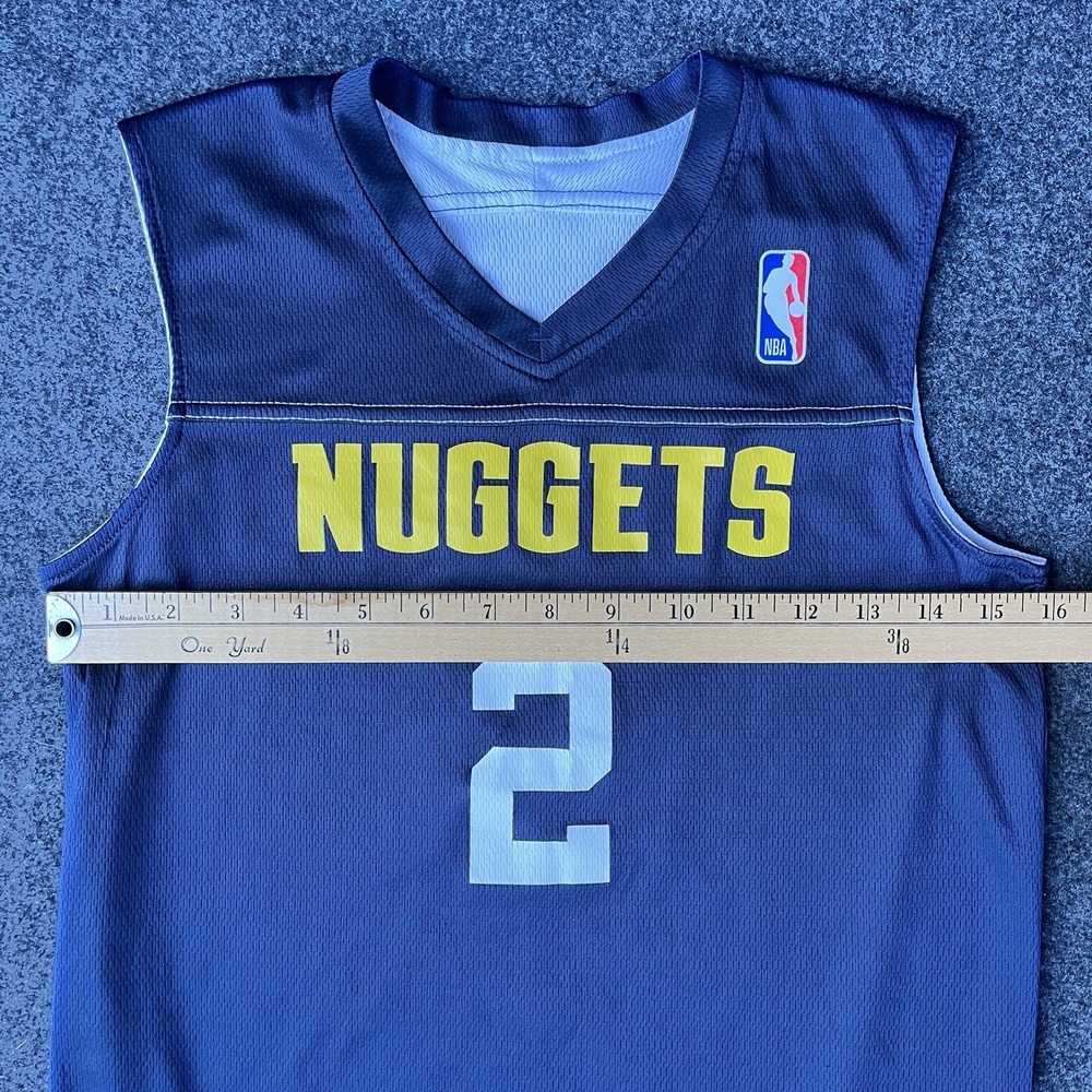 Youth NBA Alleson Athletic Denver Nuggets #2 Navy Reversible Mesh Jersey Size M - Picture 9 of 10